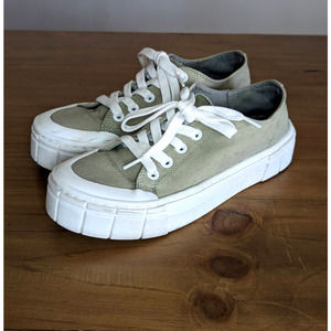 Mad Love Chunky Sneaker Platform Olive Army Green Size 8